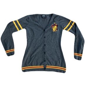 Harry Potter Grey Gryffindor Cardigan Size Small